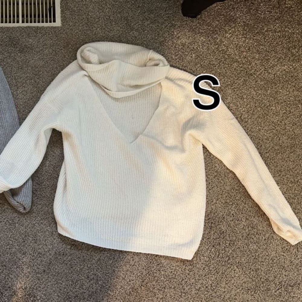 A white sweater